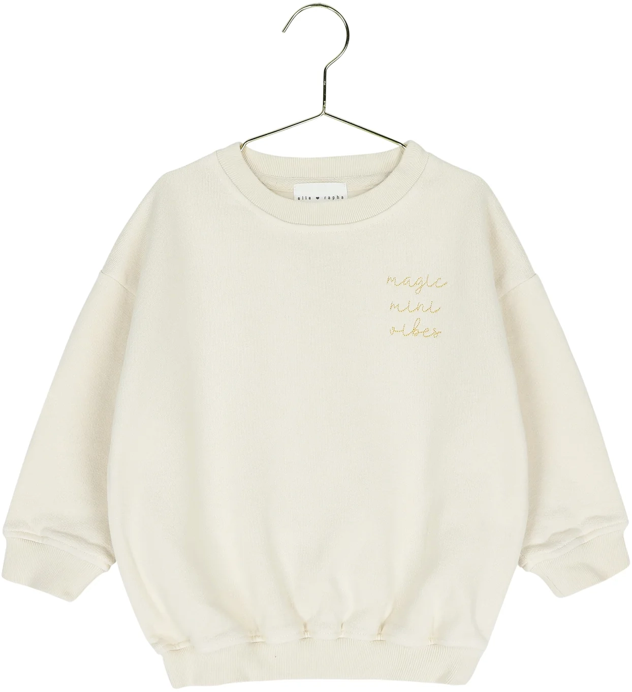 Elle and Rapha | Trui Ivory MINI Loose Fit | 6-12m