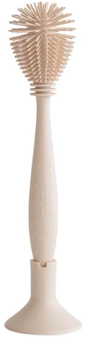 Mushie | Silicone Baby Bottle Brush | Shifting Sand